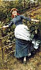 Daniel Ridgway Knight A Summer's Folly painting